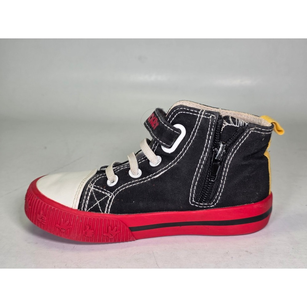 Disney Mickey Mouse Pluto Toddler High Top Sneakers Black Red Size 9 BTMC24AC005 - Picture 8 of 12